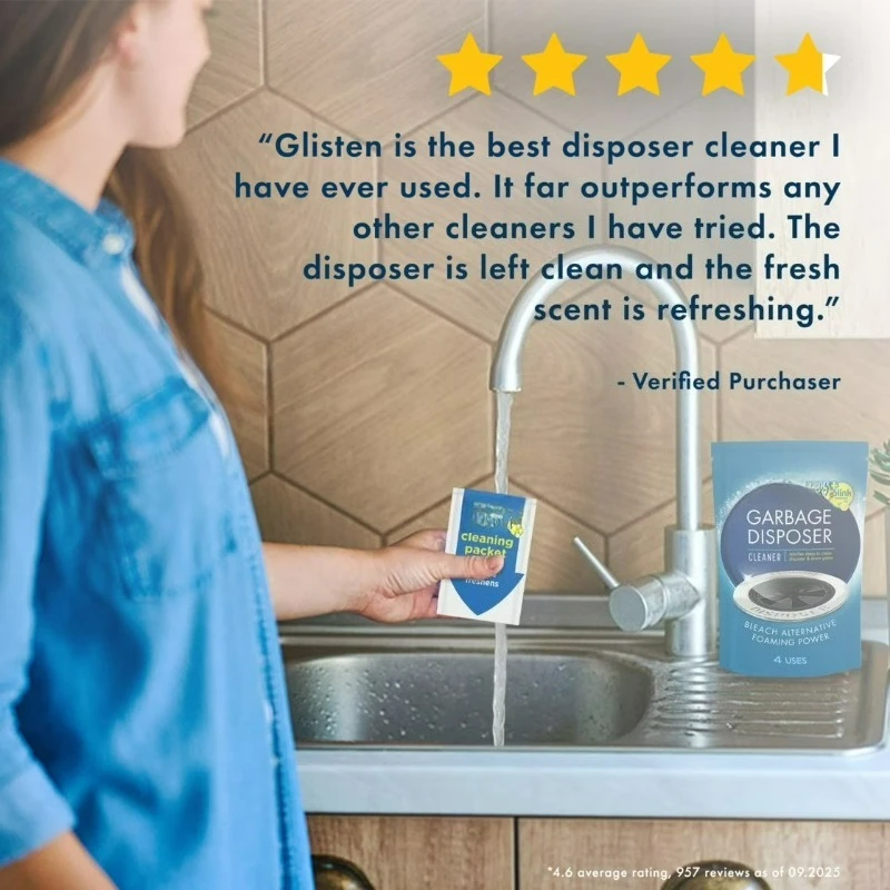 Disposer Care Cleaner, Lemon Scent, 4 Packets - Image 6
