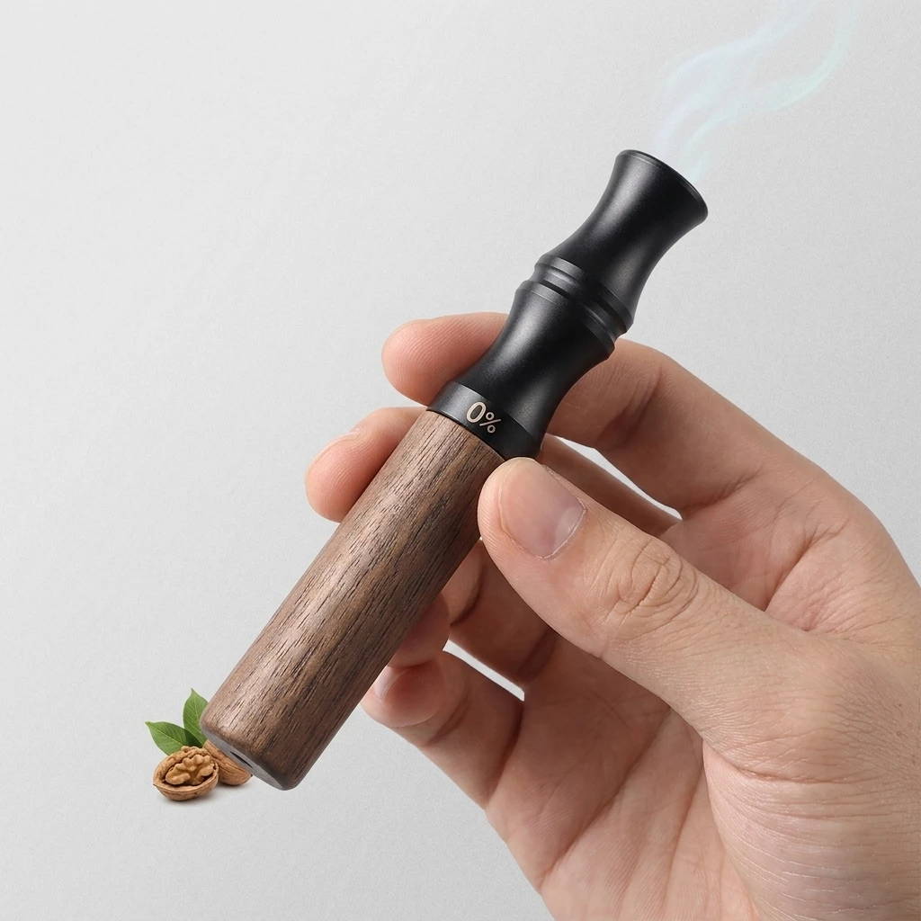 Upgraded Oral Stick Natural Walnut Wood Aromatherapy Core Breathing Soothing Relaxation Tool Suitable For Daily Travel Office