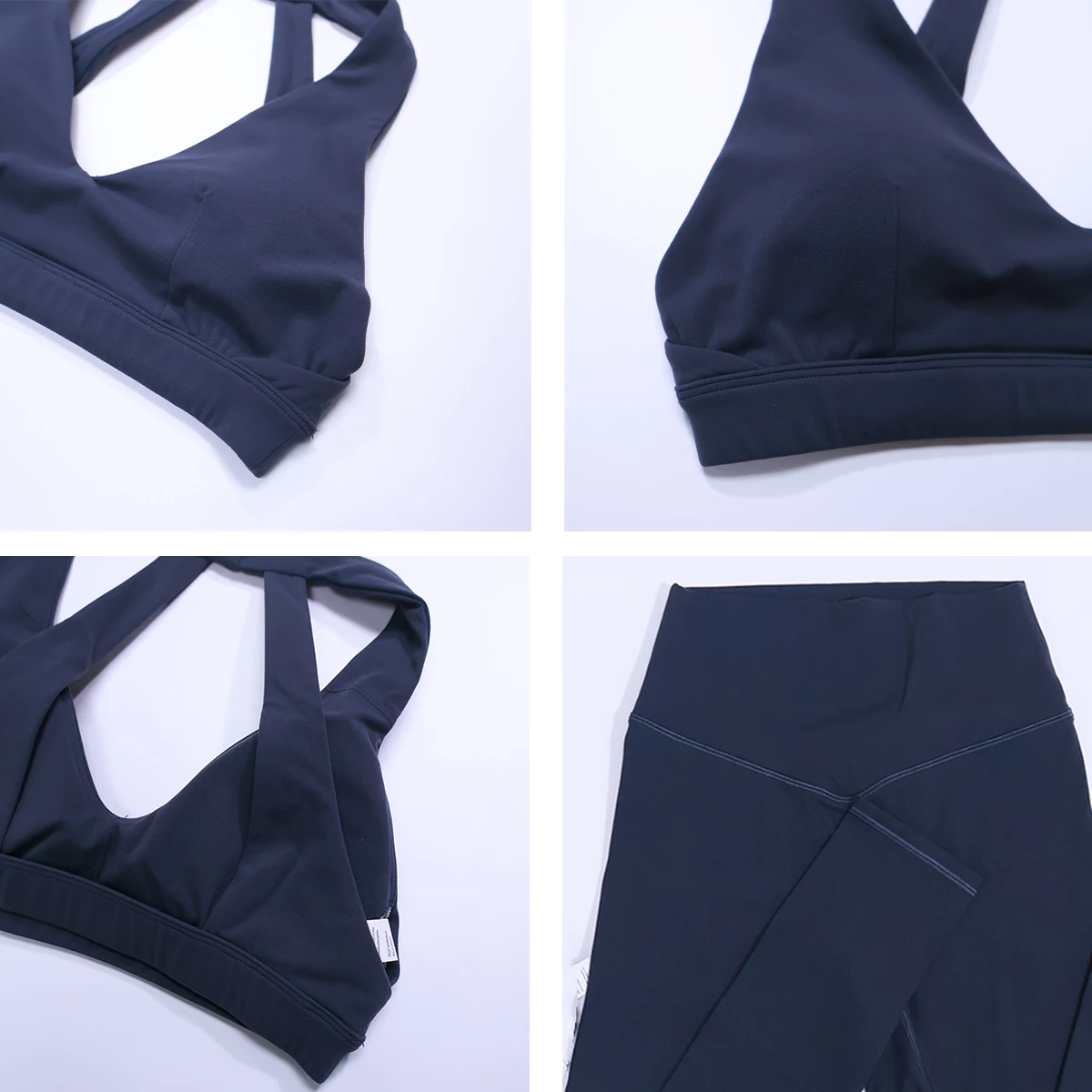 New Summer Women's Ultra Soft Sports Bra And Yoga Pants Set Fashionable Two-Piece Gym Workout Shock-Absorbing Underwear Suit - Image 5