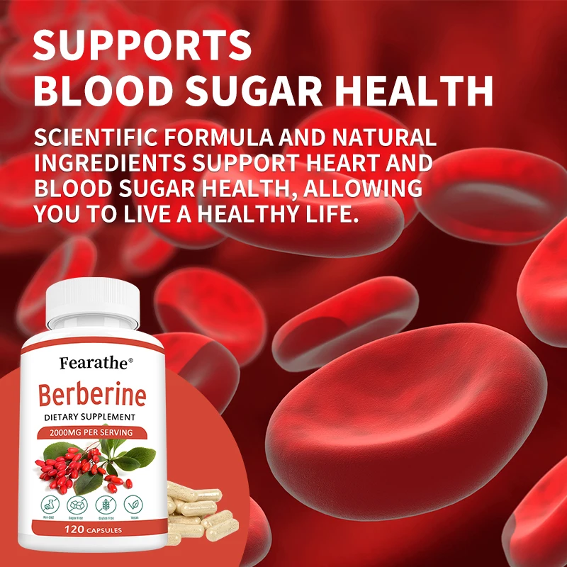 Berberine Capsules 2000mg - Cardiovascular and Digestive Health,Balance Liver Health Digestion,Non-GMO - Image 6
