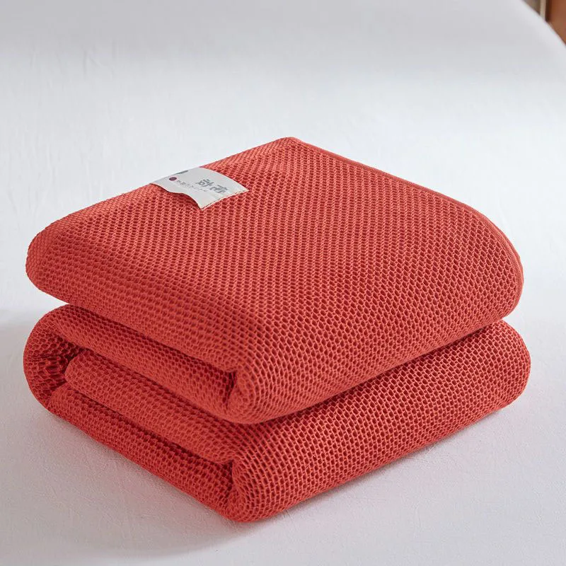 Solid Cotton Blanket for Bed Waffle Plaid Bedspread for Single Queen King Bed Sofa Blankets Throw Sofa Cover Sheet Summer Quilt - Image 6