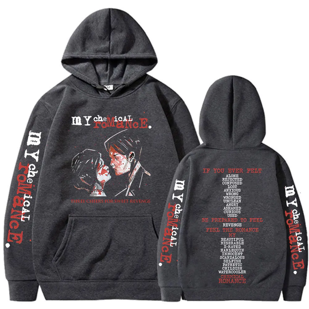 Rock Band My Chemical Romance Hoodies Three Cheers for Sweet Revenge Gothic Hooded Sweatshirts Men's Women Oversized Pullovers - Image 6