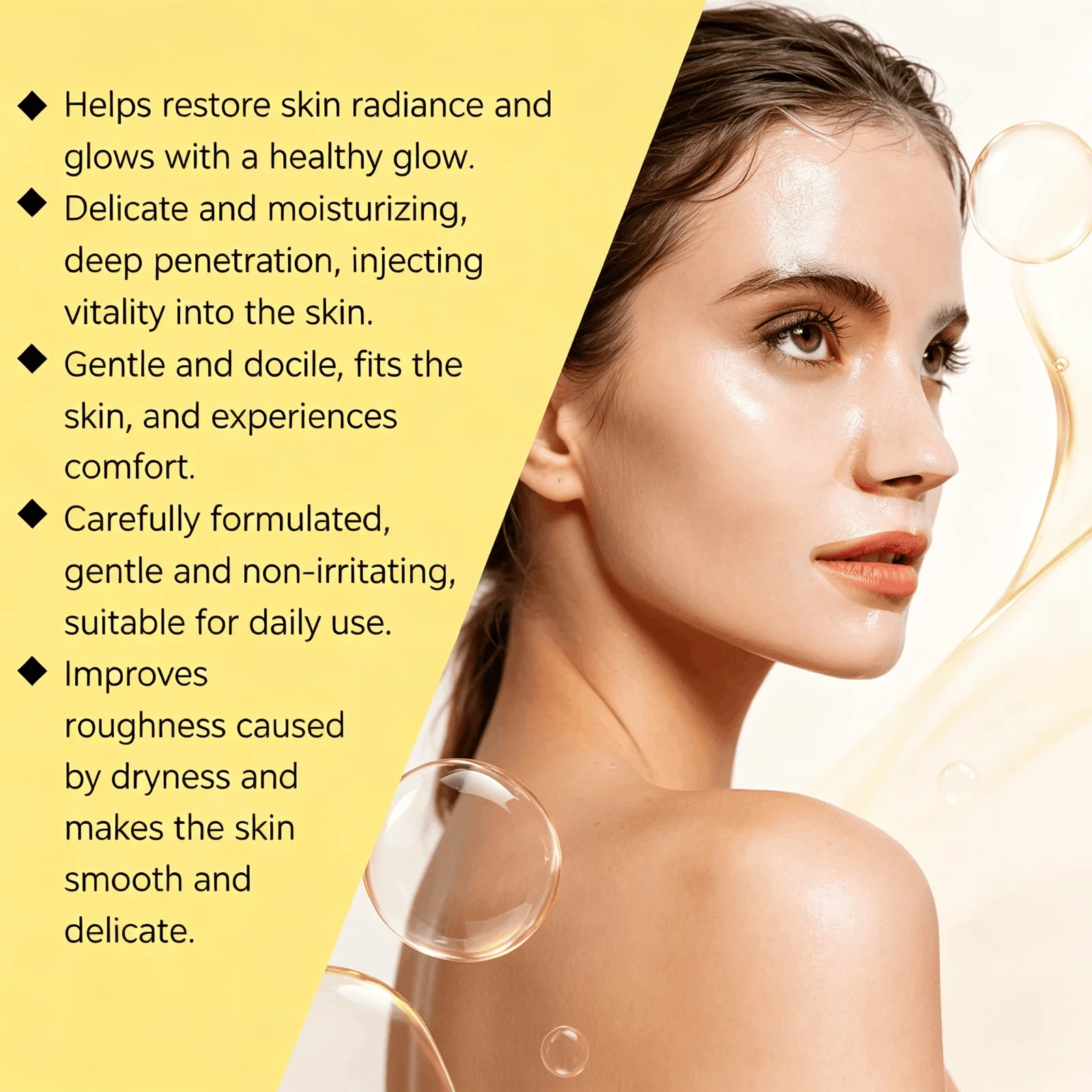 Collagen Niacinamide Facial Sheet Mask, Hoygi Radiant Mild Brightening Face Mask With Glutathione & Pineapple Fruit Water, Deep Moisturizing, Improve Dullness & Dark Spots, Hydrating Skin Care Mask For Daily Use - Image 3