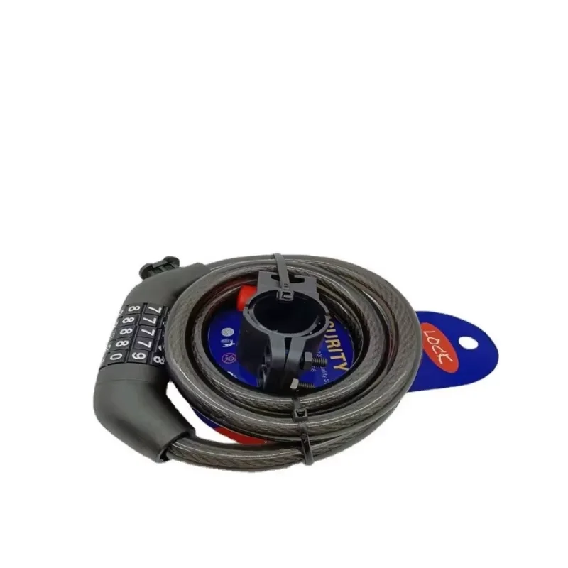 Bicycle Lock 5 Digit Code Combination 110cm Anti-theft Lock Bike Security Steel Cable Cycling Bicycle Lock Bike Accessories - Image 2