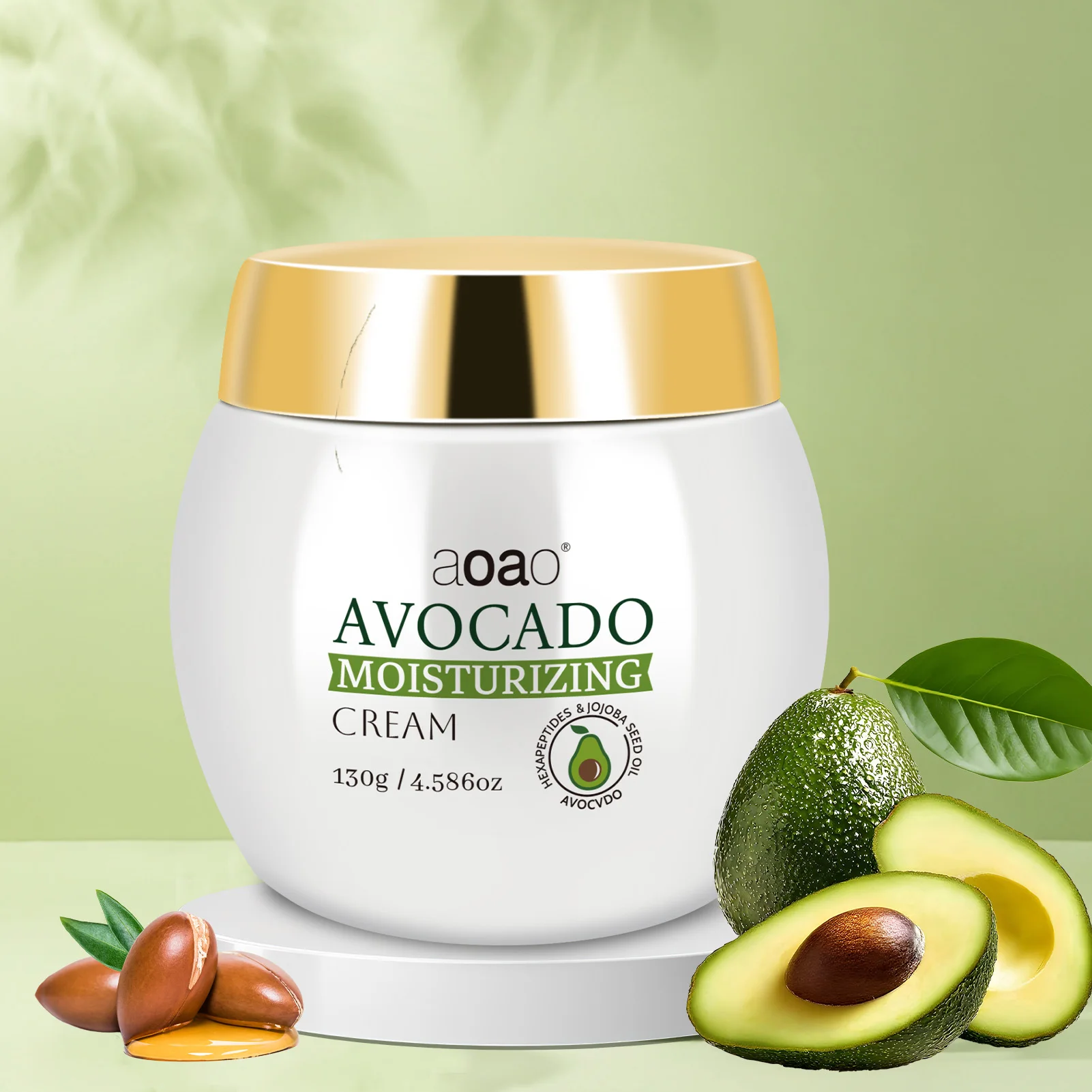 Avocado Cream with Niacinamide And Vitamin E Large Capacity 130g Firming Soothing Moisturizer - Image 5