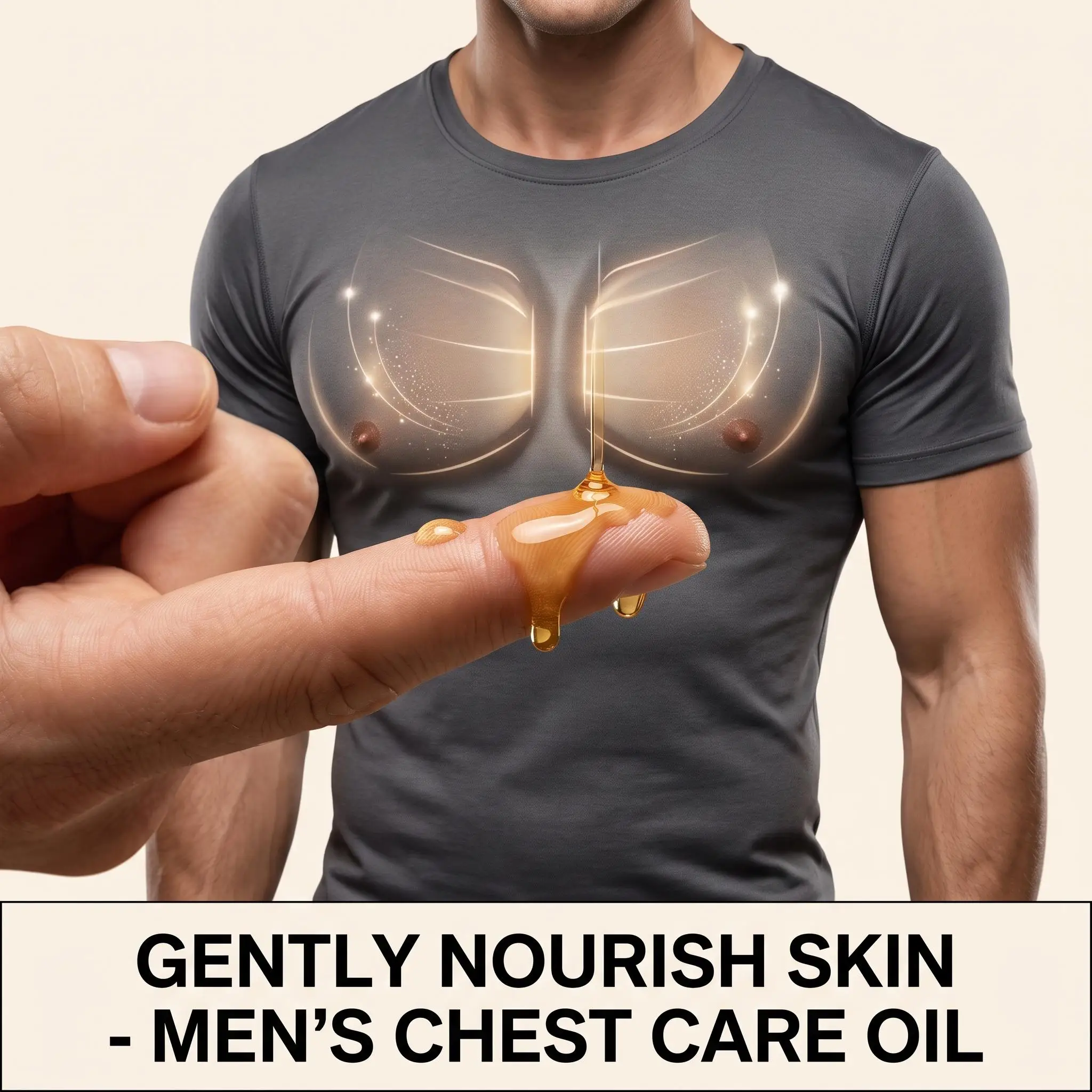 Bee Venom Gynecomastia Oil For Men Shaping Chest Muscle Contour Reduce Chest Sagging Breast Massage Serum Male Chest Tighten Oil - Image 4