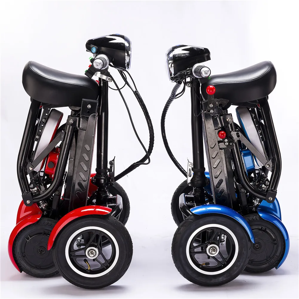 Foldable Long Range Handicap 4-Wheel Electric Bike Scooter for Adults with Seat - Mobility Scooter - Image 6