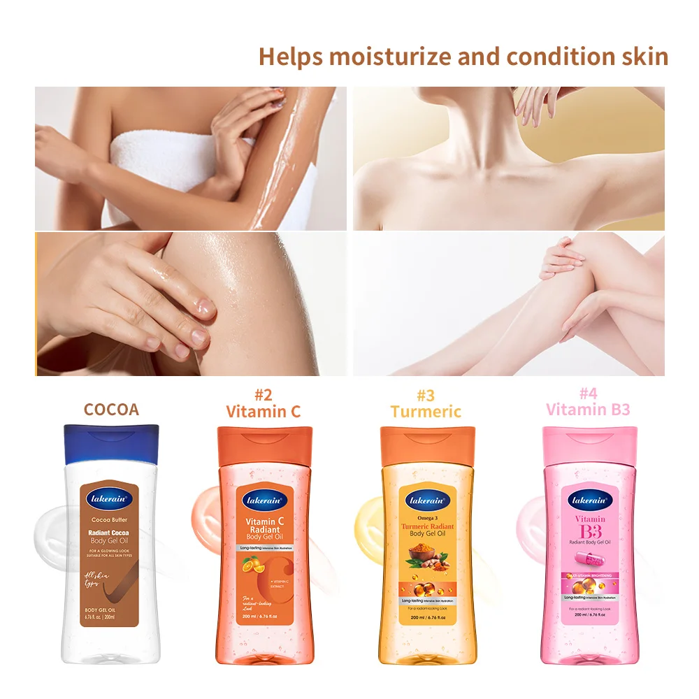 Lakerain Vitamin C Body Treatment Oil Body Oil VC Body Massage Essential Oil Care Moisturizing Body Essential Oil Hydrating Care - Image 2