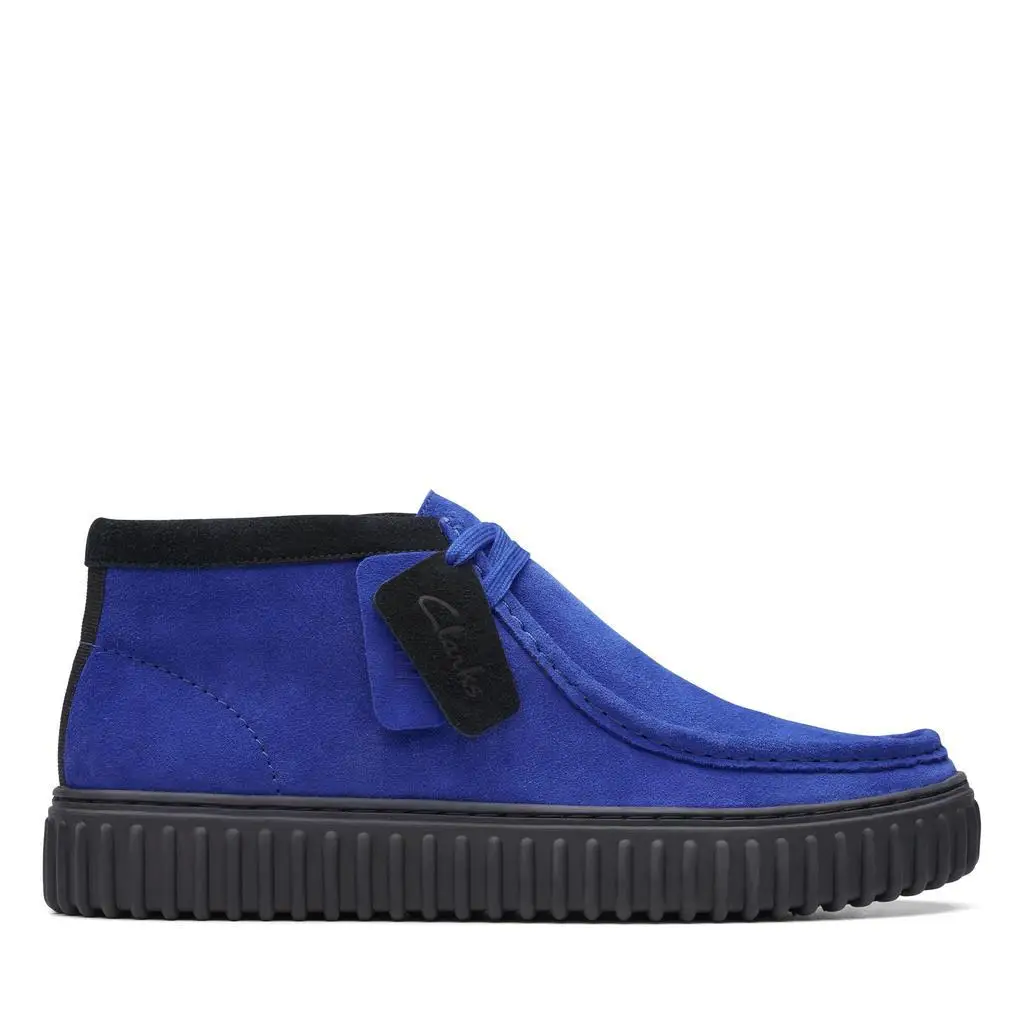 Clarks | Torhill Hi in Blue Suede