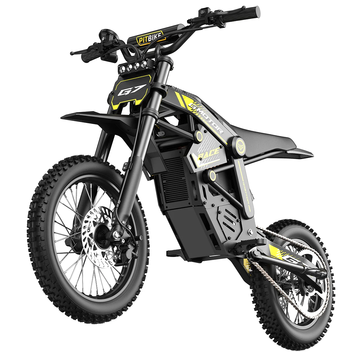 Electric Dirt Bike for Adults Teens 4500W Peak 48V 20.8Ah Battery Up to 60 Miles 45MPH Electric Motorcycle 14"/12" Fat Tire Mountain Off-Road E-Bike