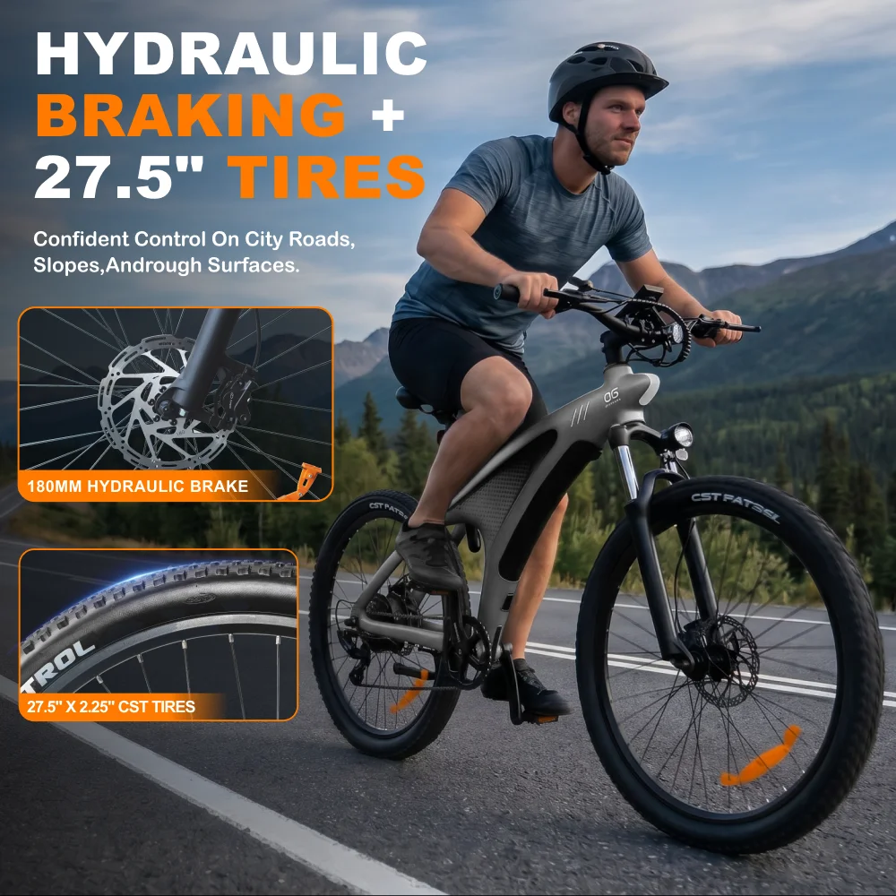 HX Q5 E Bike 2000W Adults Electric Bike 2000W 48V 20AH 27.5 Inch Electric Bicycle City E Bikes Mountain E Bikes - Image 6