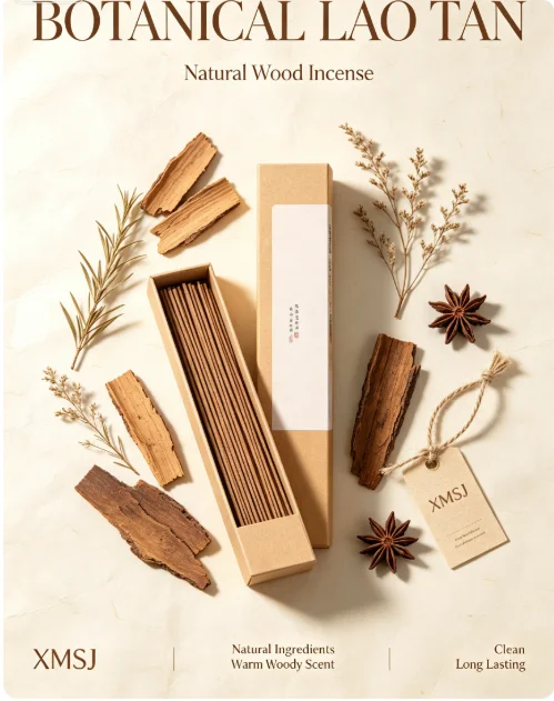 Trending Lao Tan Incense Set,Natural Sandalwood Agarwood Sticks 20g About 95 Sticks Warm Woody Scent for Home Meditation Yoga - Image 4