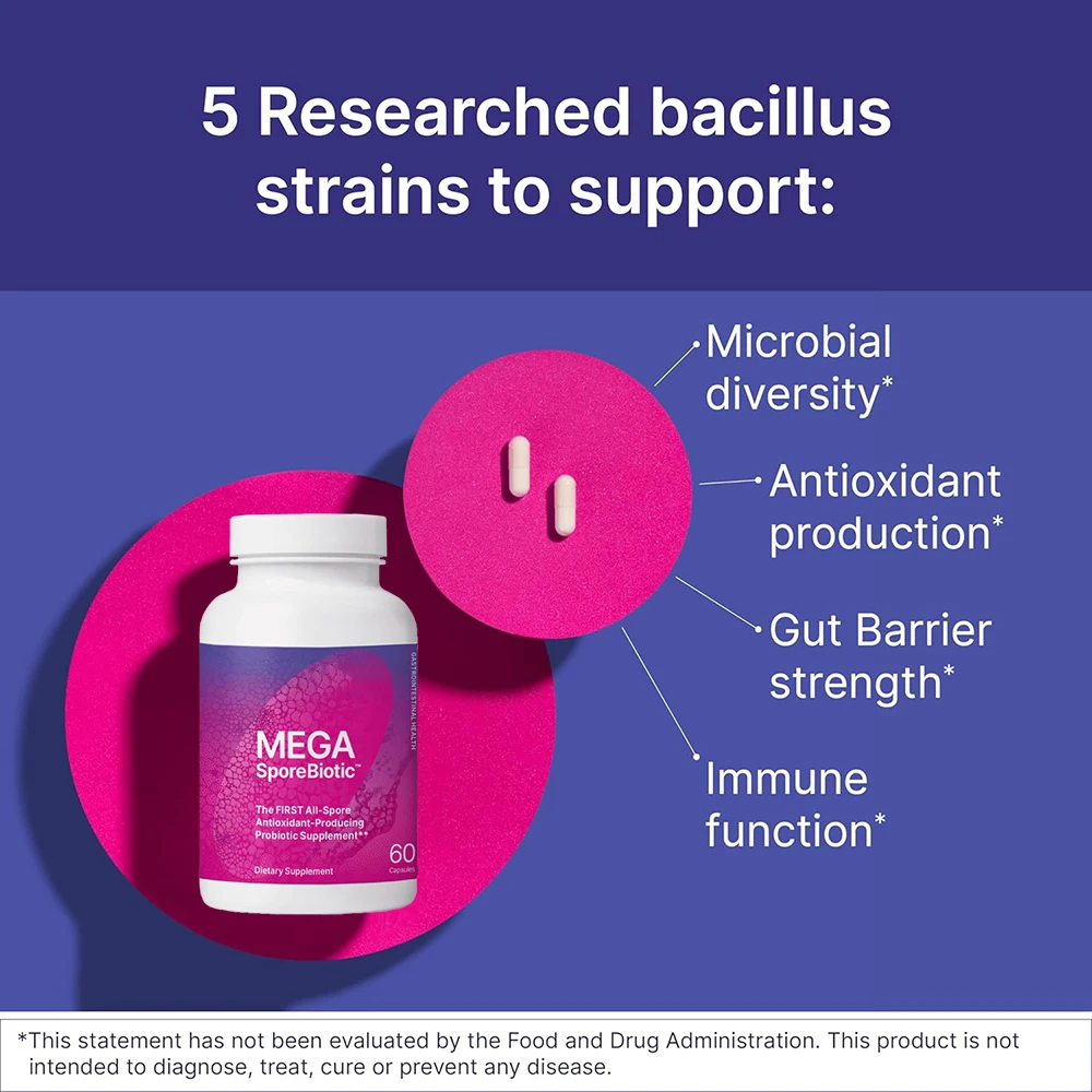 MegaSporeBiotic Probiotics Capsule for Digestive & Gut Health - Mens & Womens Probiotic Nutritional Supplements with Spore-Based - Image 4