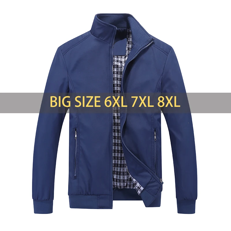 New 2025 Jacket Men Fashion Casual Loose Mens Jacket Sportswear Bomber Coat Mens jackets and Coats Plus Size M- 8XL
