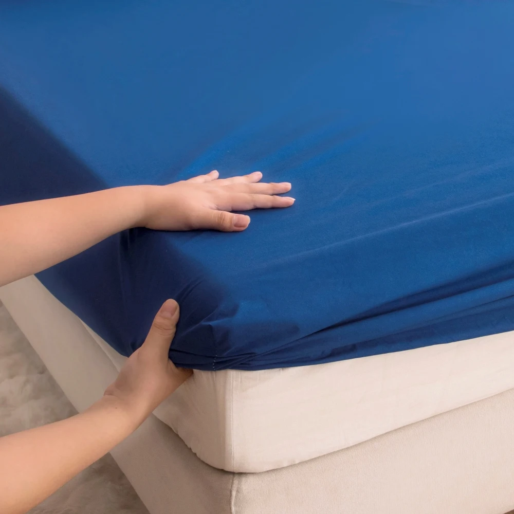 Waterproof Fitted Bed Sheet With 360 Elastic Band Bedsheet Bedspreads for Single Double King Queen Size Mattress Protector Cover - Image 6