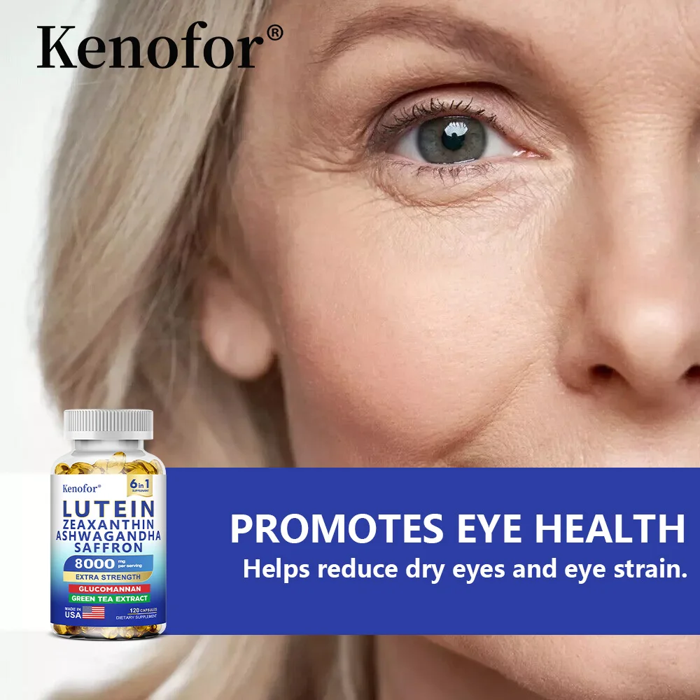 Lutein and Zeaxanthin Supplement - Essential Eye Vitamins for Adults Eye Health, with Glucomannan, Ashwagandha for Vision Health - Image 5