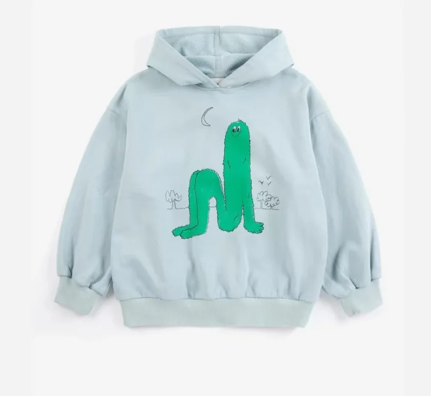 Kids Sweatshirt 2026 Winter New Fashion Plus Fleece Warm Boys and Girls Hooded Sweatshirt Cotton Crew Neck Long Sleeve T-Shirt - Image 4
