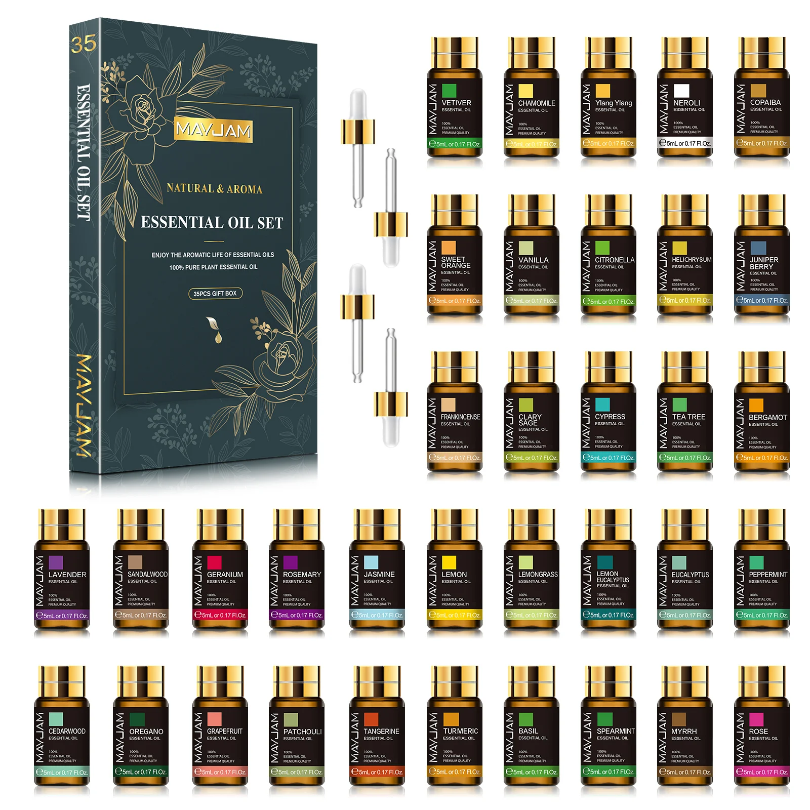 MAYJAM 35pcs/set Essential Oils For Humidifier Diffuser Burner Scented Candle Soaps Air Freshener Fast Shipping - Image 2