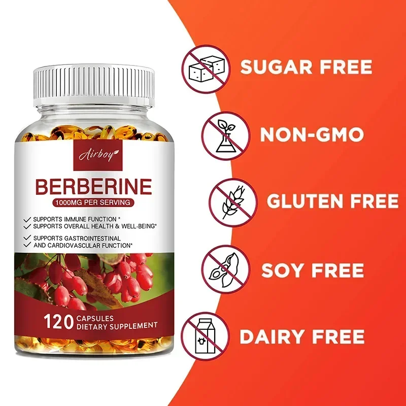 Berberine Capsules - Support Overall Health and Immune Function, Promote Digestion, Enhance Energy, Anti-oxidant and Anti-aging - Image 5