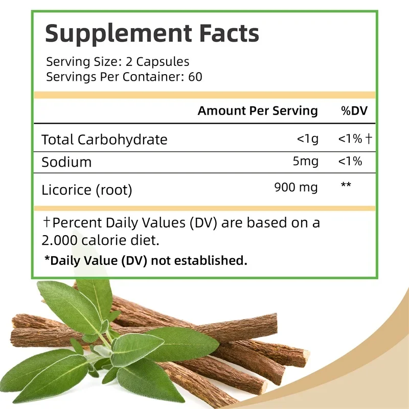 Licorice Root - High Strength Antioxidant Supplement, Supports Heart Health, Non-GMO, Digestive Health Support - Image 2