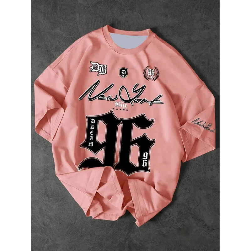 Summer 2025 New Men's New York 96 3d printed digital printed baseball T-shirt, short-sleeved O-neck casual T-shirt, oversized sp - Image 5