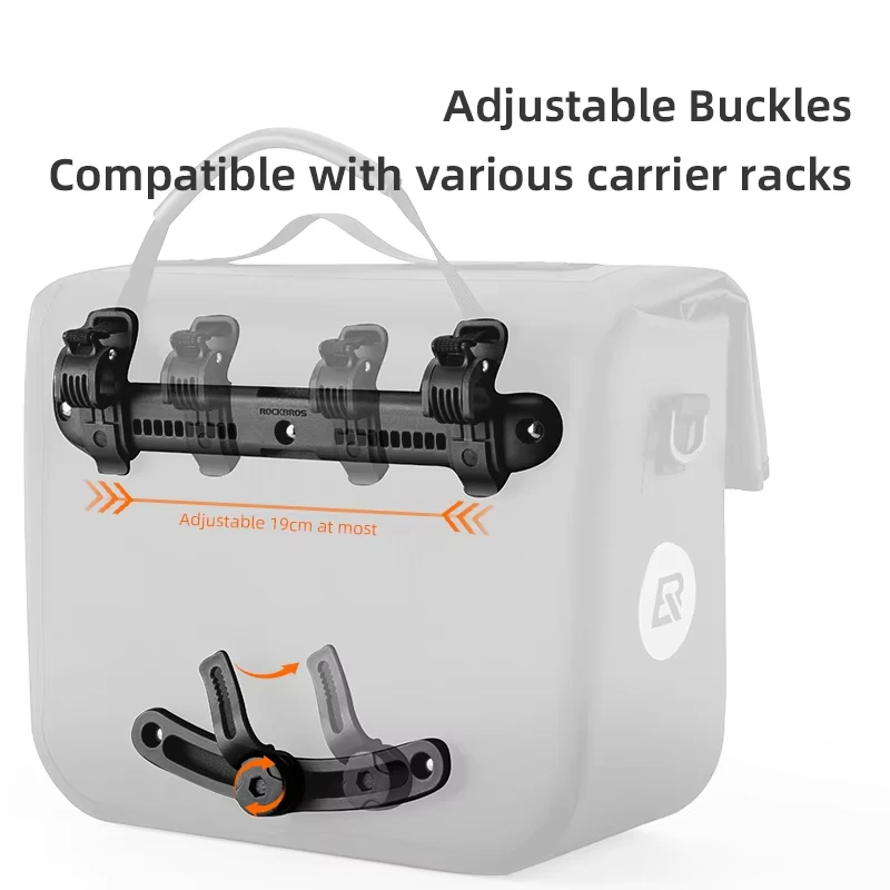 ROCKBROS Bicycle Bag 15L Multifunctional Saddle Bag Waterproof MTB Bike Rack Bag Travel 3D Support Big Capacity Bicycle Rear Bag - Image 5