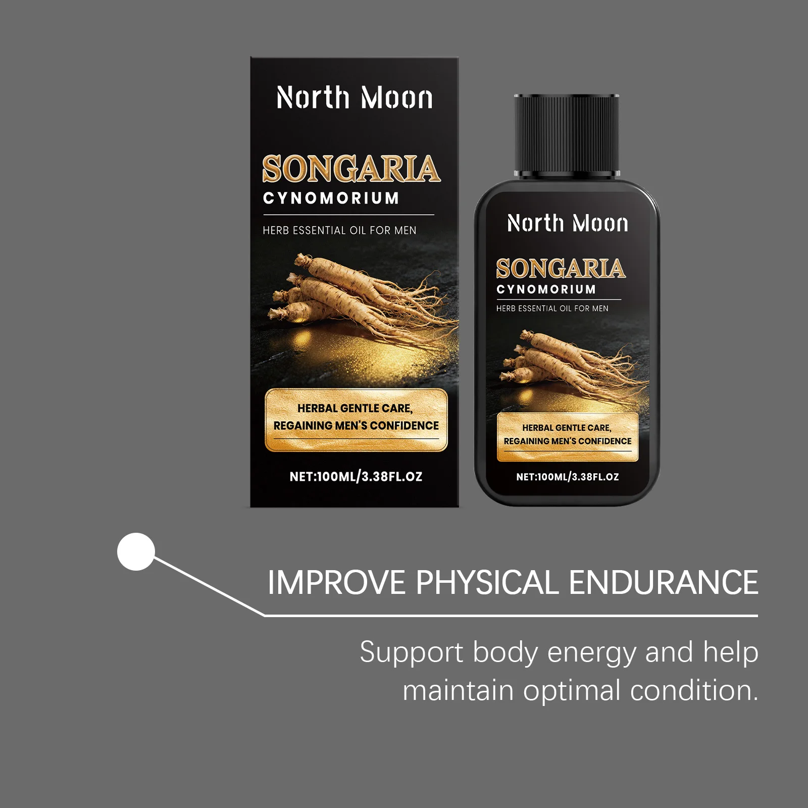 Men's Massage Oil with Natural Herbal Ingredients, Gentle Care for Men’s Body, Ideal for Daily Massage and Skin Conditioning. - Image 3
