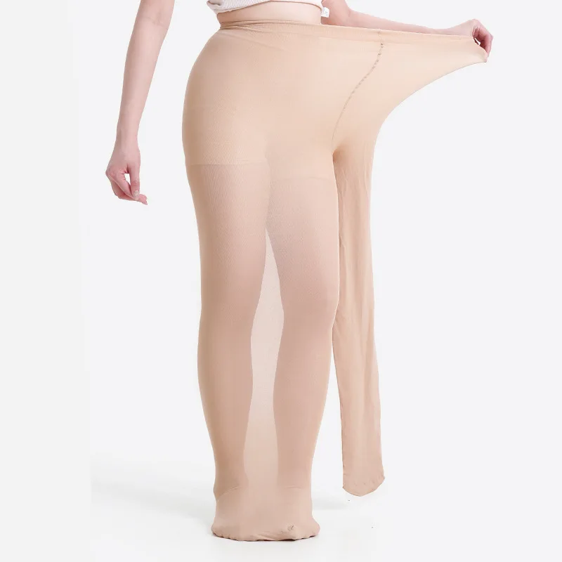 Women 80D Reinforced Thickened PLUS SIZE XL 2XL 3XL 4X Ladies Confort Lift Hip Nylon Hosiery Pantyhose - Image 3