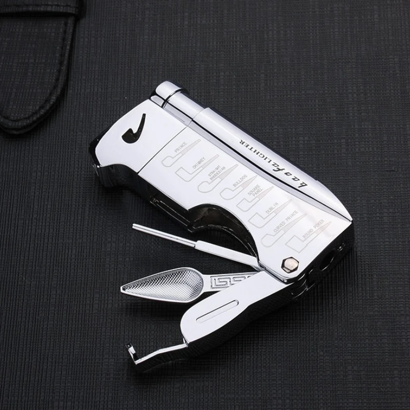 Multifunctional Pipe Lighter for Tobacco Smoker Butane Gas Lighter With Pipe Tool Cleaner Accessories Cool Lighter Men's Gift. - Image 6