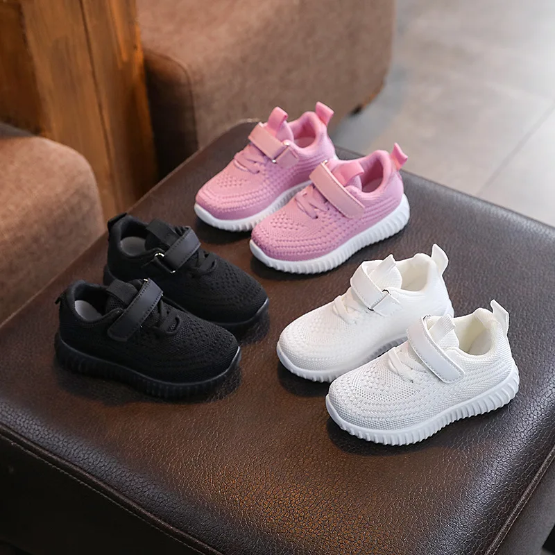 2026 Children Shoes Soft Breathable Mesh Kids Sneakers Spring Autumn Boys Girls Casual Sport Shoes School Toddler Slip-on Shoes