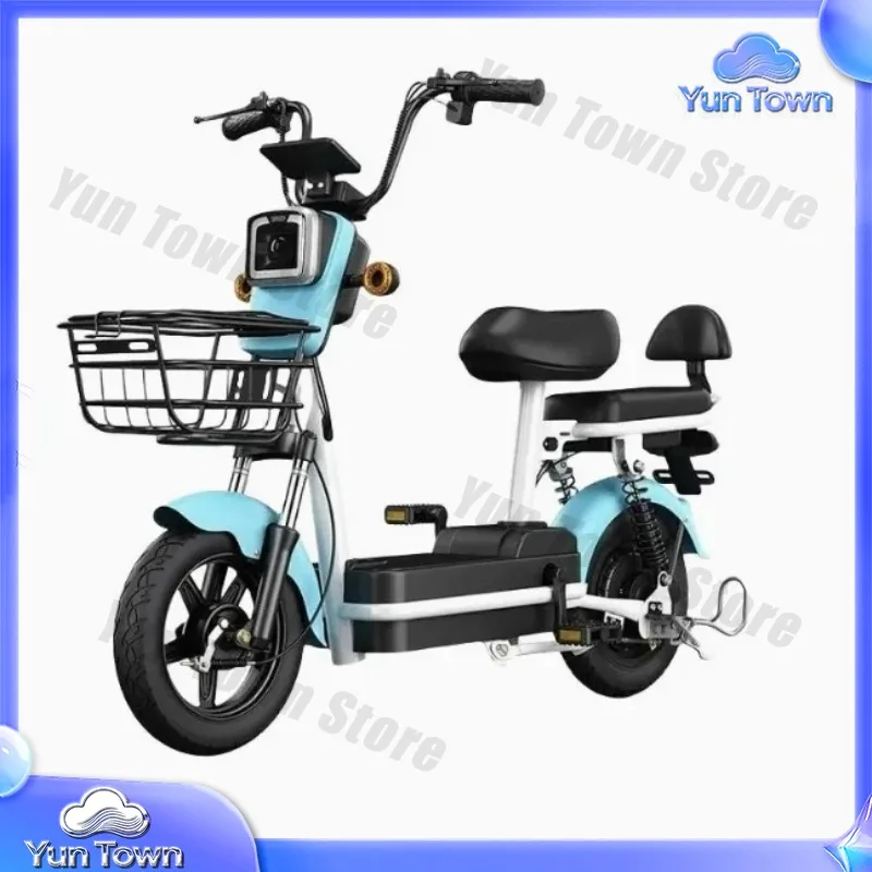 48V Electric Scooter for Adults for Fast Electric Bike with Steel Frame Electronic Motor and 3 Speed Gears for City Use