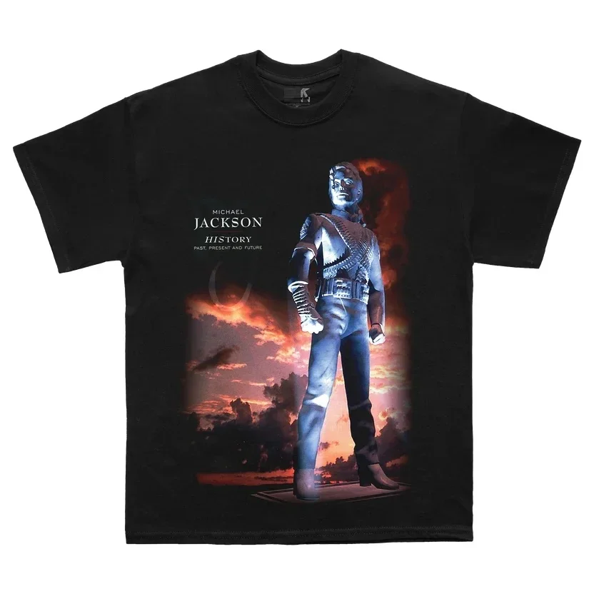 King of Pop Michael Jackson MJ OLODUM Same Style T-shirt Men Women Fashion Gothic Classic T Shirts pure Cotton Short Sleeve Tees - Image 4