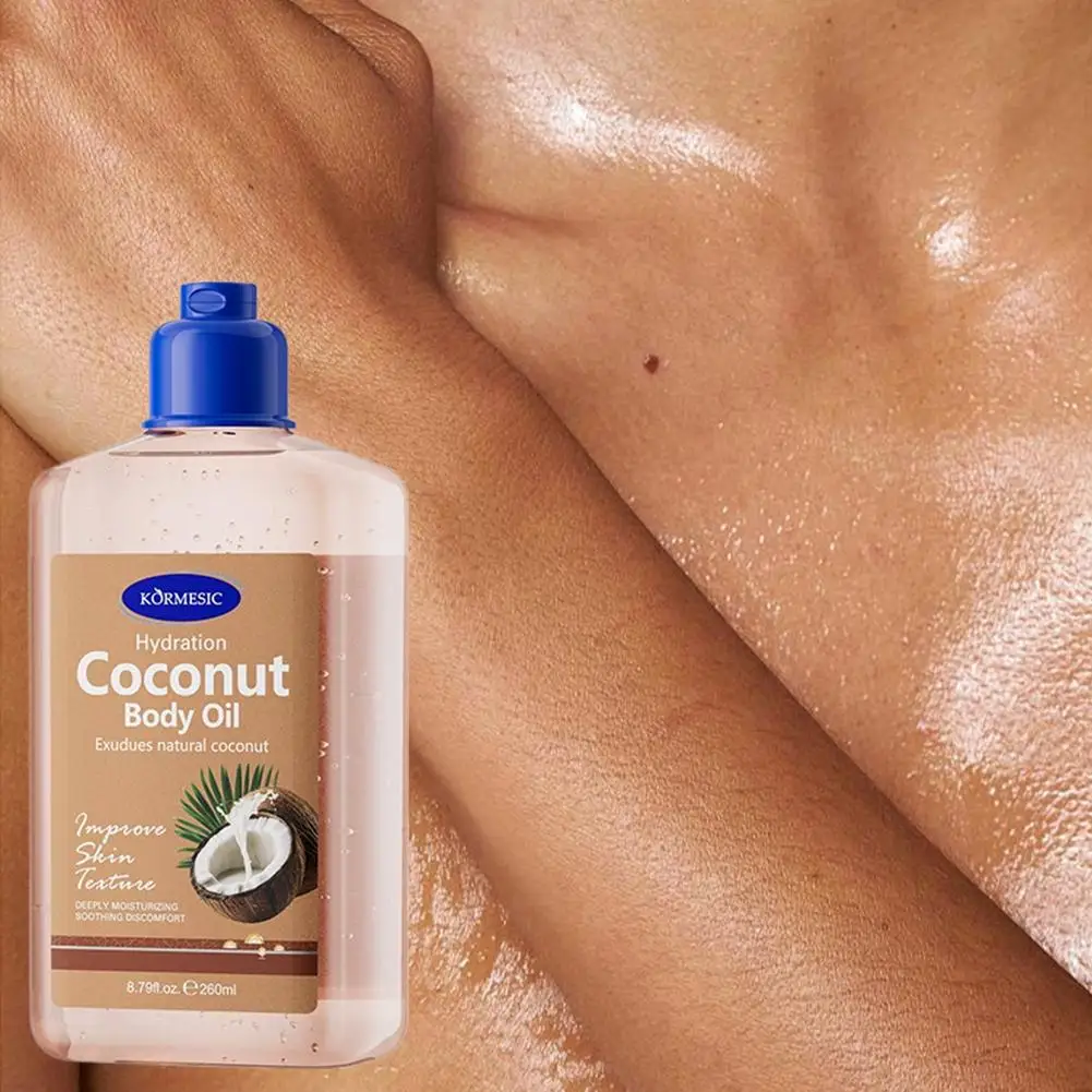 KORMESIC Coconut Moisturizing Body Oil Massage Essential in Body Skincare Care English Massage Oil Oil Body J0L1 - Image 6