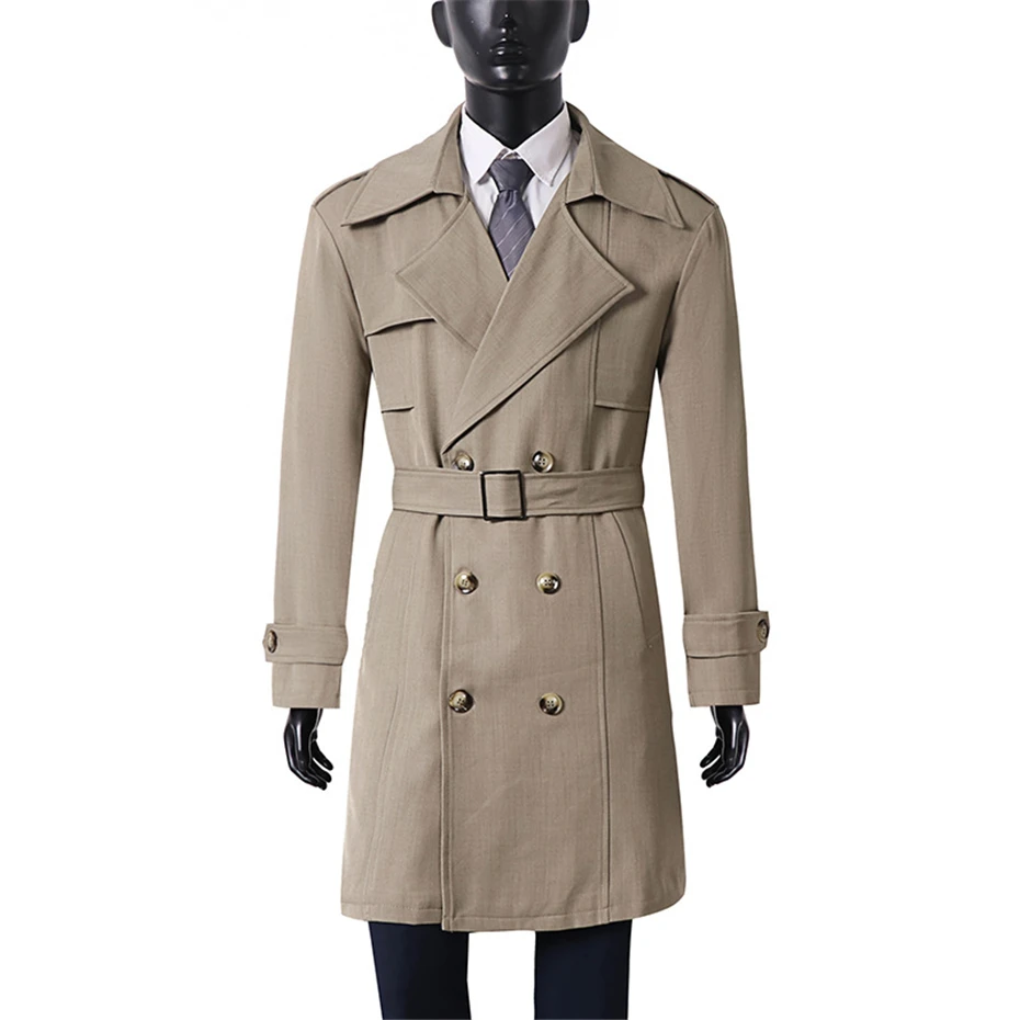 Long Windbreaker Jacket Men 9XL Plus Size Coat Jacket Spring Autumn Smart Casual Jackets Male Big Size 9XL - Image 3