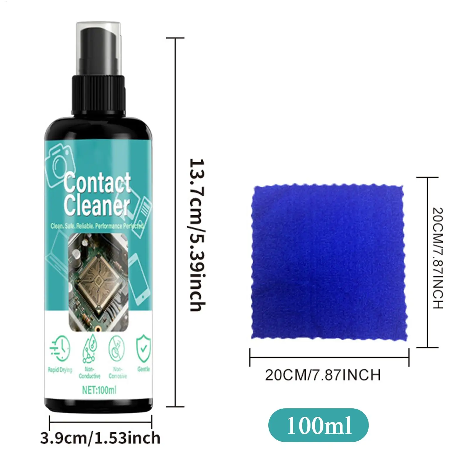 100ml Electrical Precision Contact Cleaner Fast Drying No Damaging Cleaner for Motherboard Circuit Boards Laptop Keyboard - Image 6