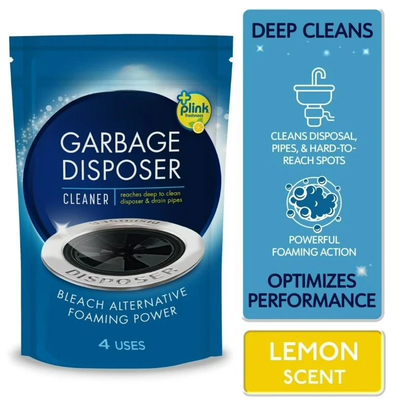 Disposer Care Cleaner, Lemon Scent, 4 Packets