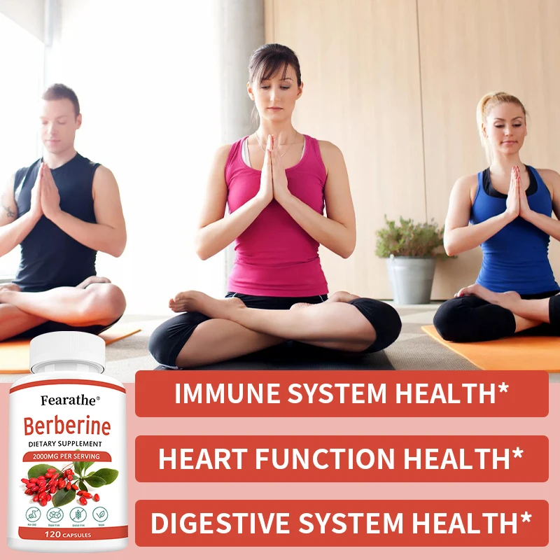Berberine Capsules 2000mg - Cardiovascular and Digestive Health,Balance Liver Health Digestion,Non-GMO - Image 3