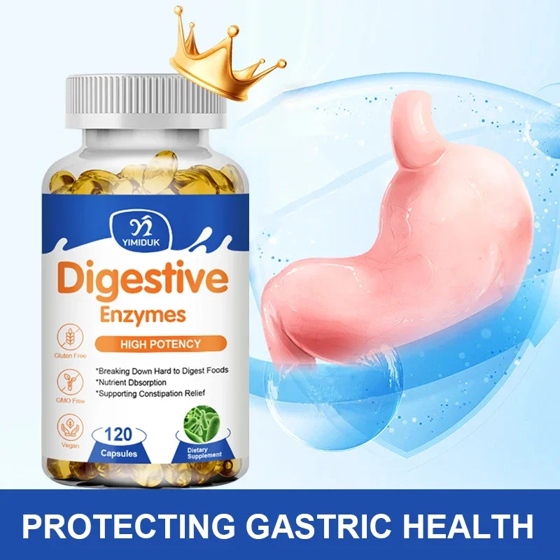 Organic Digestive Enzymes Capsules, with Probiotic Blend, Aid Constipation Relief, Support Digestive Balance, Daily Vitality - Image 5