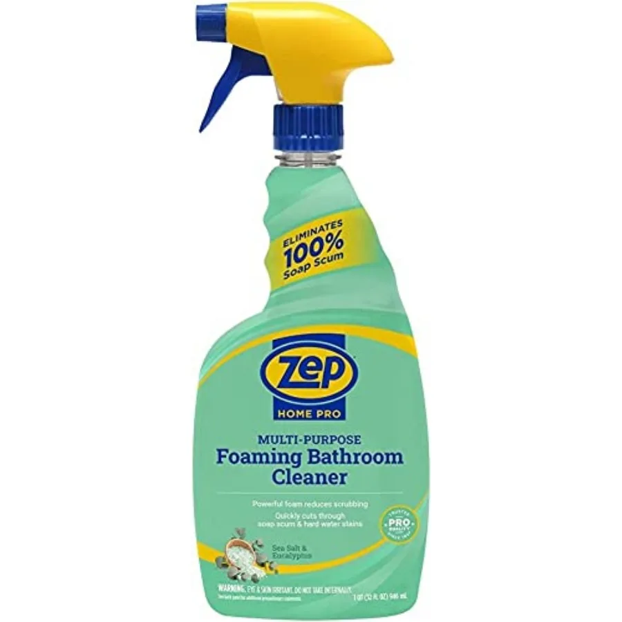 Zep Home Pro Multi-Purpose Foaming Bathroom Cleaner - 32 Fl. Oz. - R53106 - Pro Trusted Cleaning Power: Now in Refreshing Scent