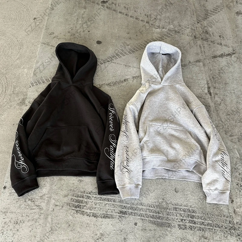 Subculture Fashion Y2K Hooded sweatshirt Harajuku Letter Print Gothic Oversized Pullover Punk Streetwear Goth Hoodie sweatshirt
