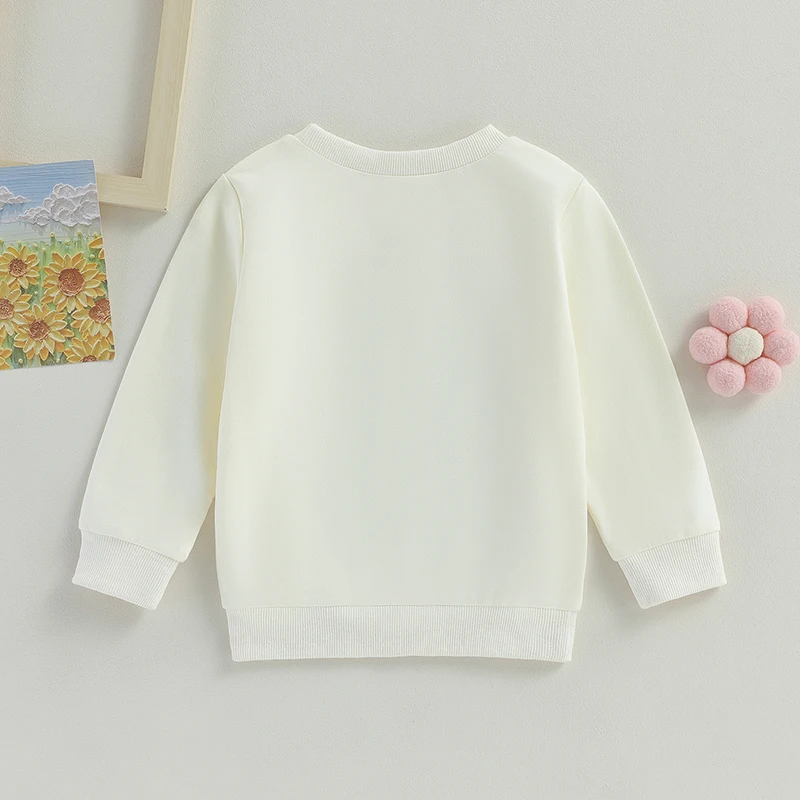 Citgeett Autumn Kids Toddler Girls Sweatshirts Long Sleeve Leopard Letter Print Loose Pullovers Fall Tops Clothes - Image 3