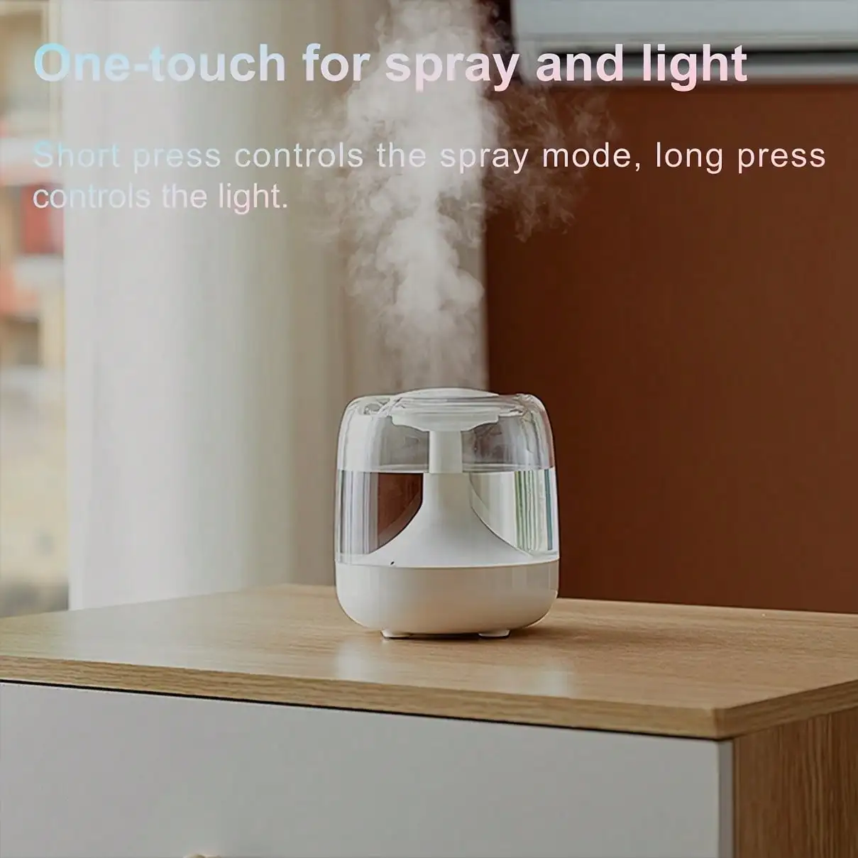 1 Pack 7 Color Night Light Humidifier Silent Dual Mist Settings for Living Room Bedroom Office Home Gift - Image 8