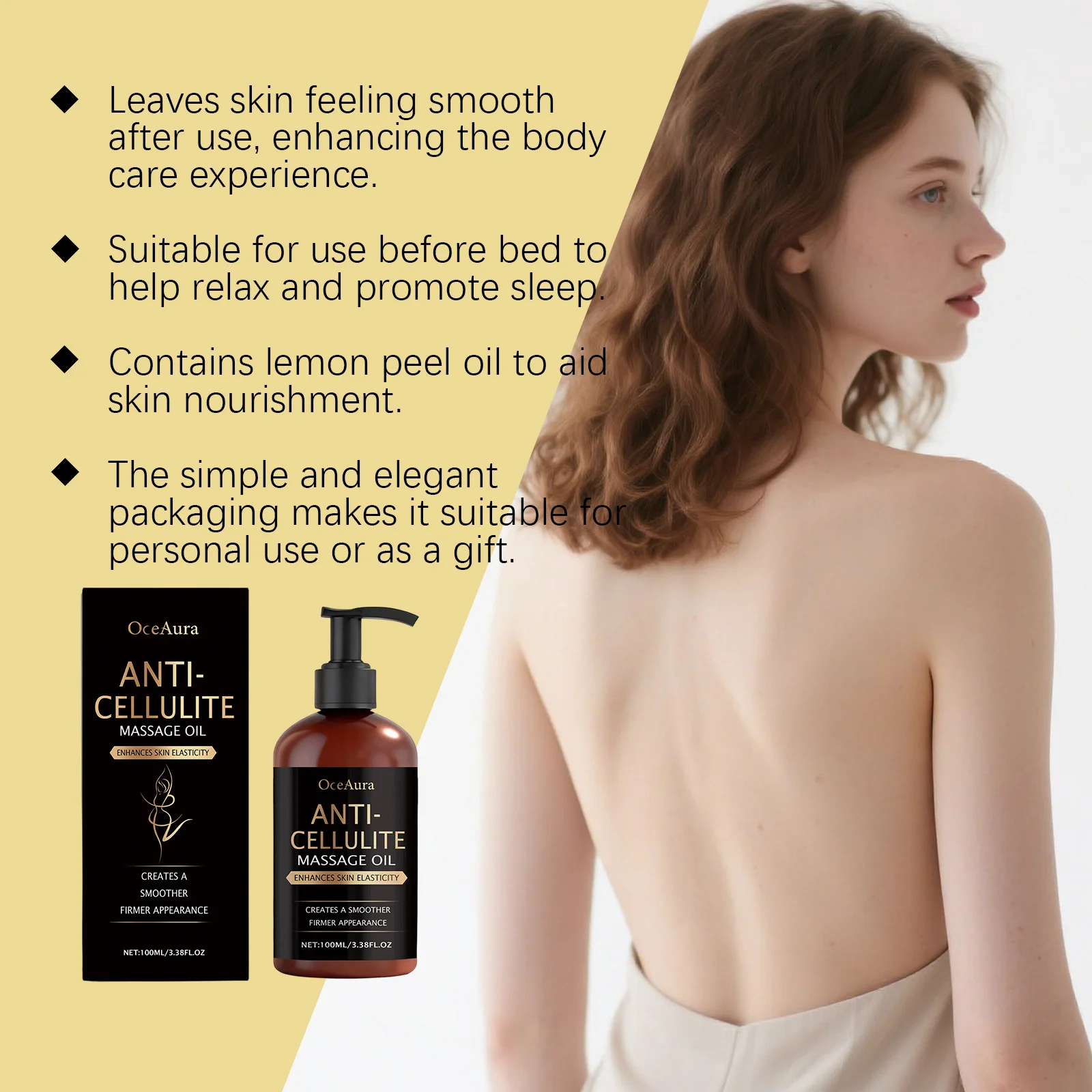 Body Firming Oil Anti Cellulite Improve Sagging Tightening Nourishing Dry Skin Brightening Body Hydrating Massage Essential Oil - Image 2