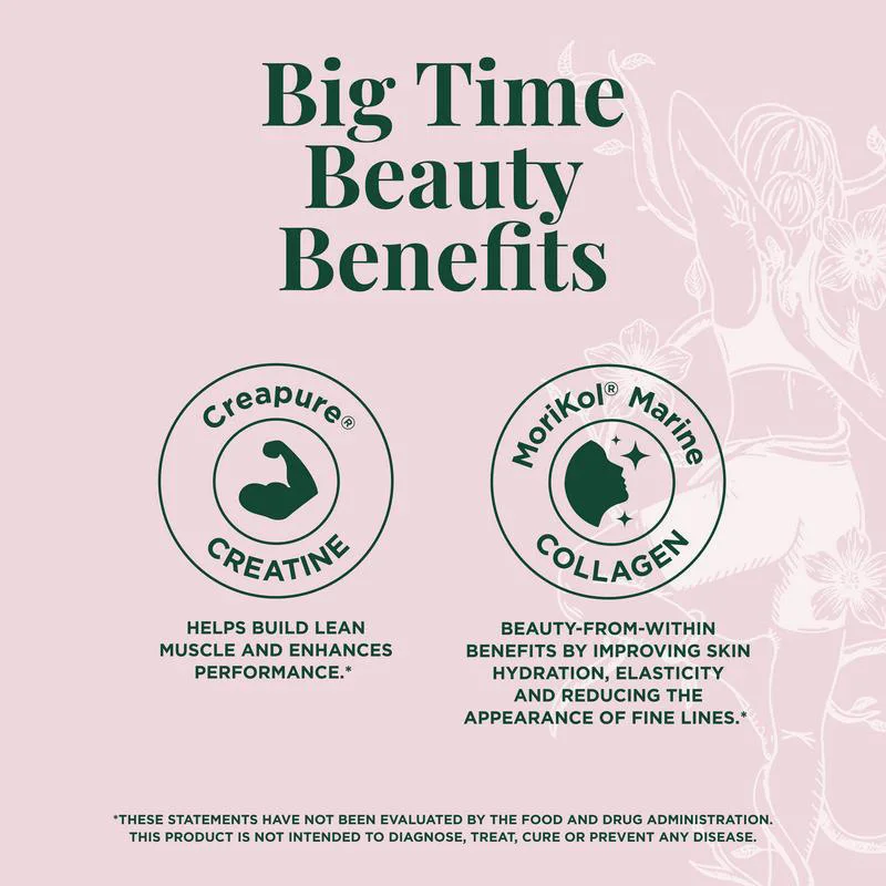 Creatine & Collagen Powder Stick Packs Supports Strength Recovery & Skin Health – Daily Nutrition Supplement 20Servings Per Bag - Image 4
