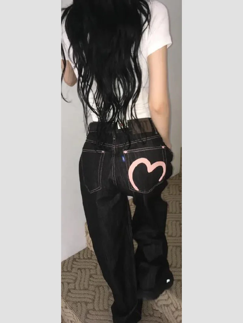2025 Autumn Winter Women's Denim Jeans Y2K Wide Fit Baggy Jeans Grunge Harajuku Cowboy New In Pants Korean Mom Jeans Punk Retro - Image 5