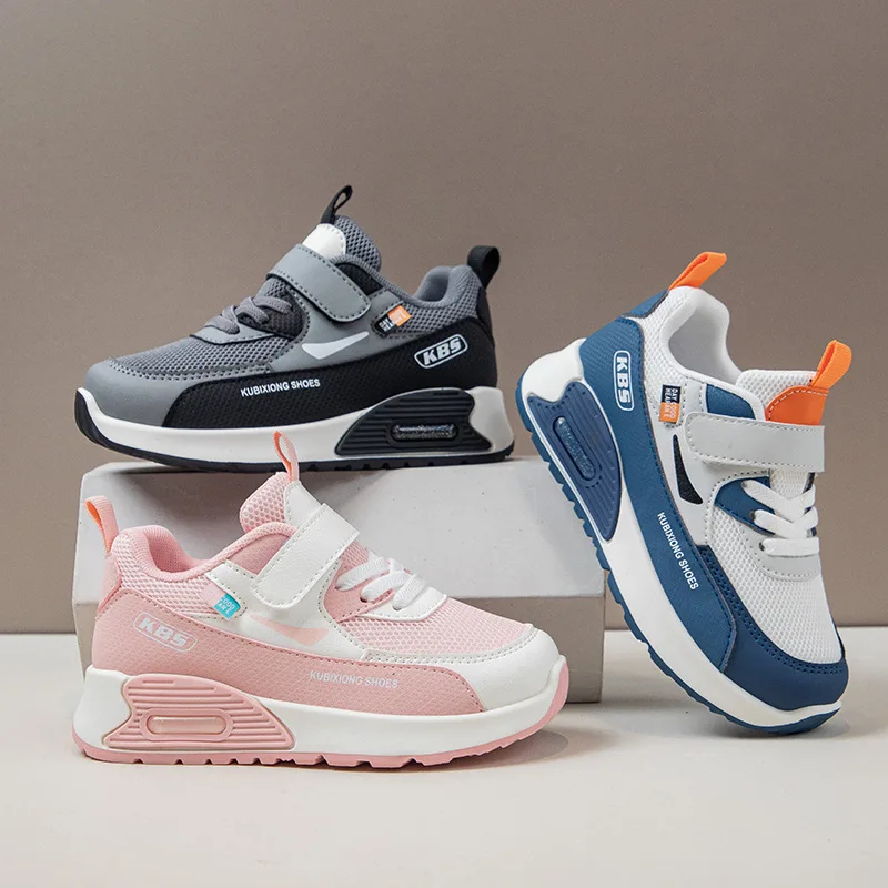 PU Leather Sport Shoes For Children 2026 Trend Fashion Kid's Sneakers Soft-soled Outdoor Boy's Girl's Running Shoes - Image 2