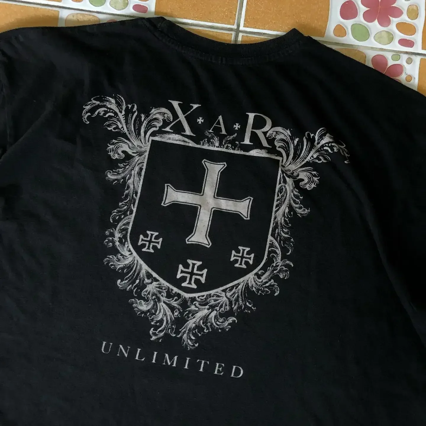 90s Skeleton Cross Wing High Quality Style Streetwear Tee Gothic Skull Cross Print Trendy Graphic T-shirts - Image 4