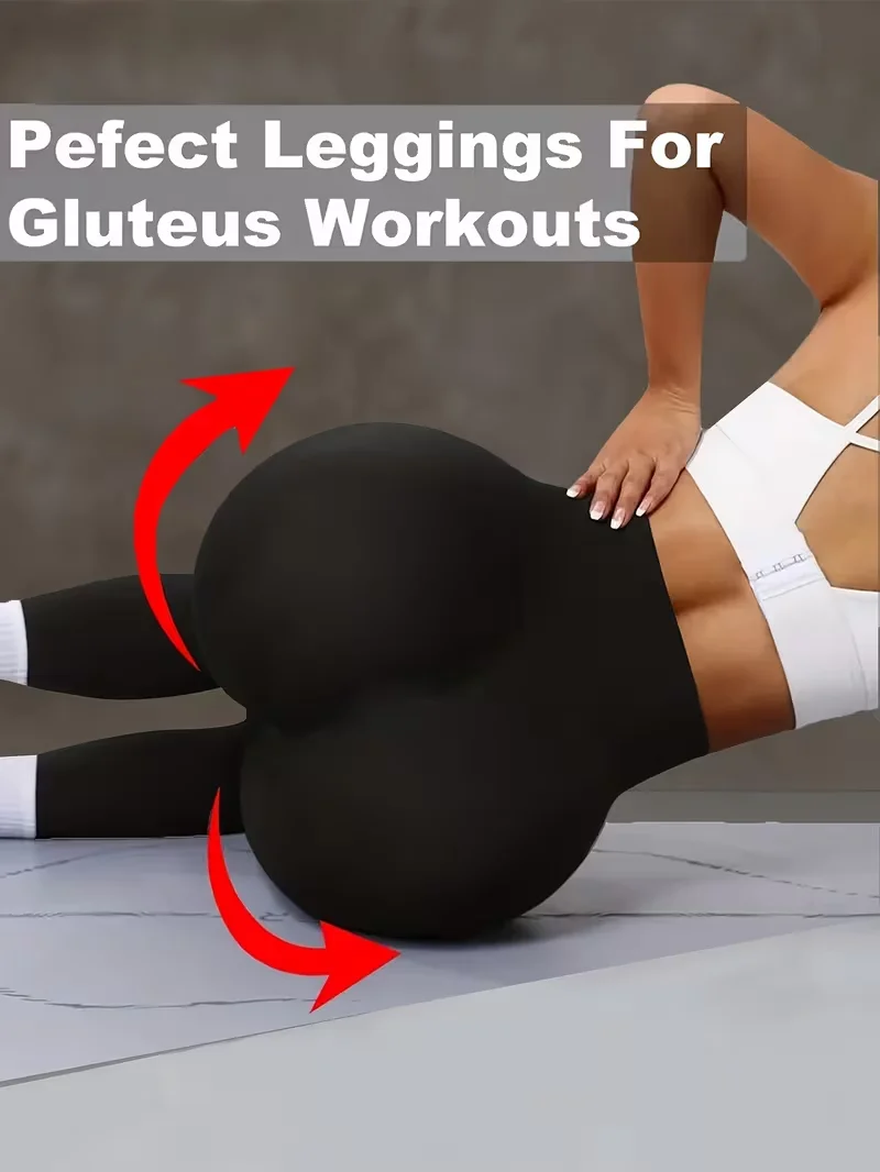 Women's High Waist Yoga Pants, Butt Lifting Wide Waistband Leggings, Adjustable Butt Lift Workout Trousers for Running Gym Fitne - Image 3