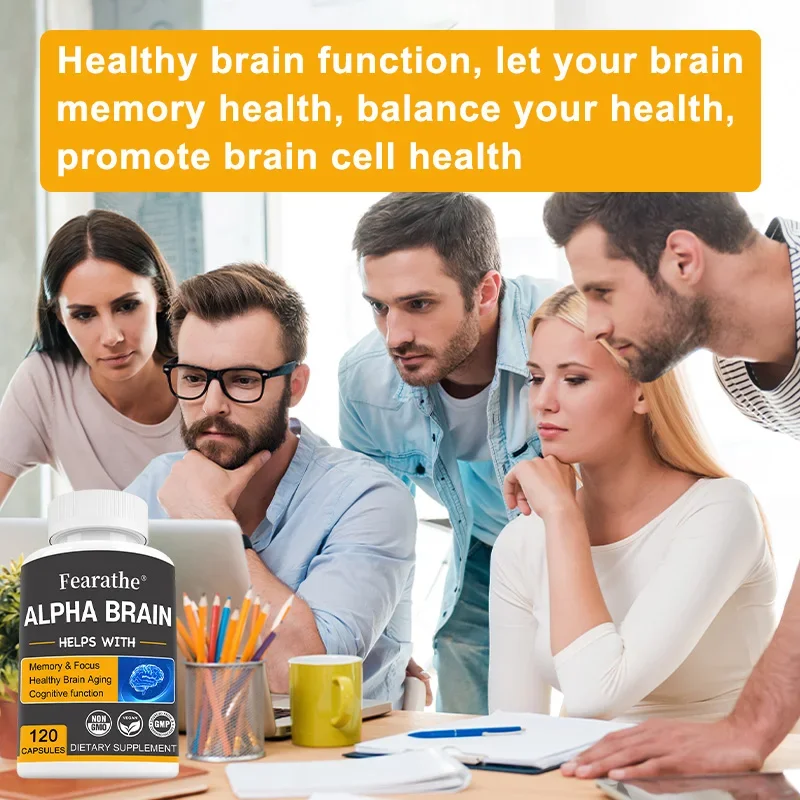 Alpha Brain Nootropics Brain Supplement for Men and Women - Memory, Mental Clarity & Cognition with Vitamin B6, Focus Capsules - Image 5