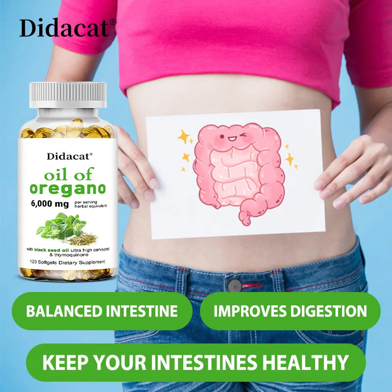 Oregano Oil Softgels Capsules - Contains Black Seed Oil, Promotes Digestion & Intestinal Health, Antioxidant, Improve Immunity H - Image 6